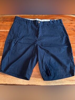 Polo by Ralph Lauren Men’s Stretch Classic Fit Navy Flat-Front Shorts Size 36